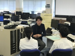 専門学校の方との面談