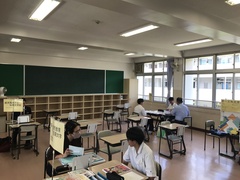 専門学校の方との面談